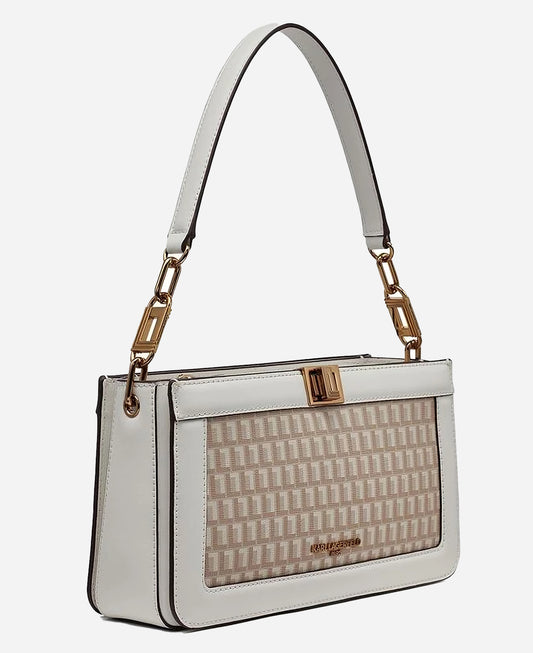 Karl Lagerfeld Ivette Leather Monogram Bag