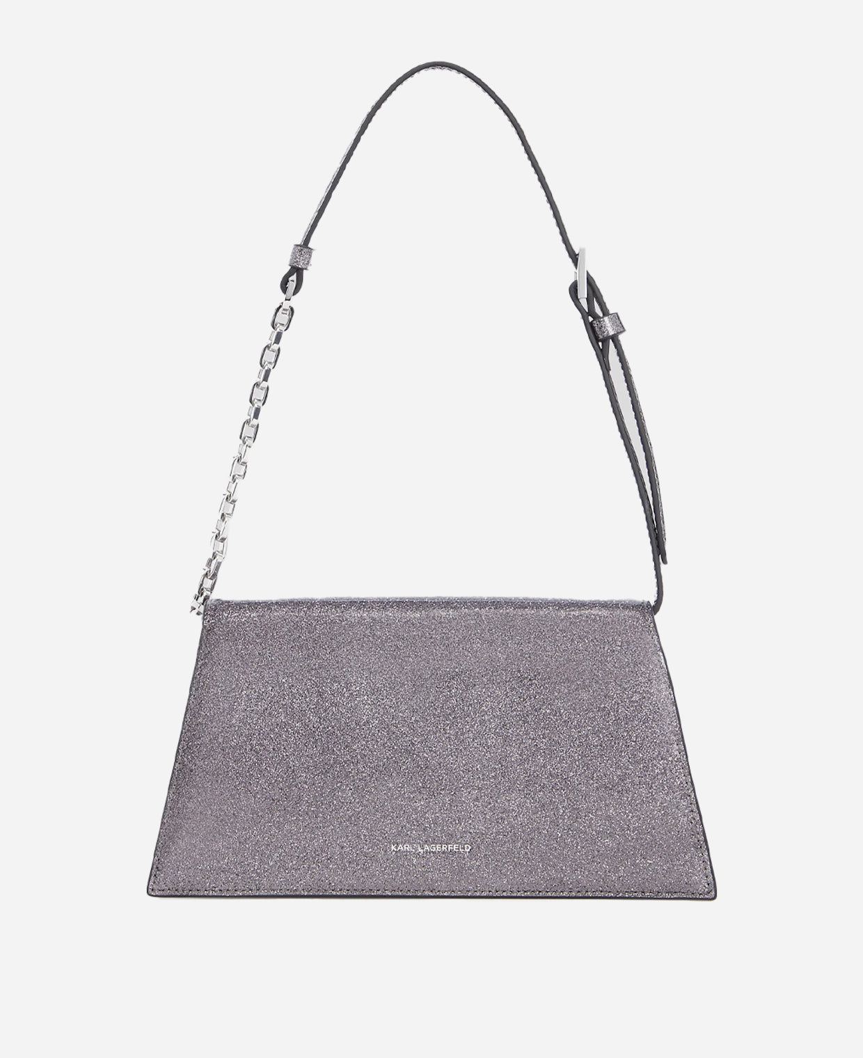 Karl Lagerfeld K/Signature Glitter Medium Shoulder Bag