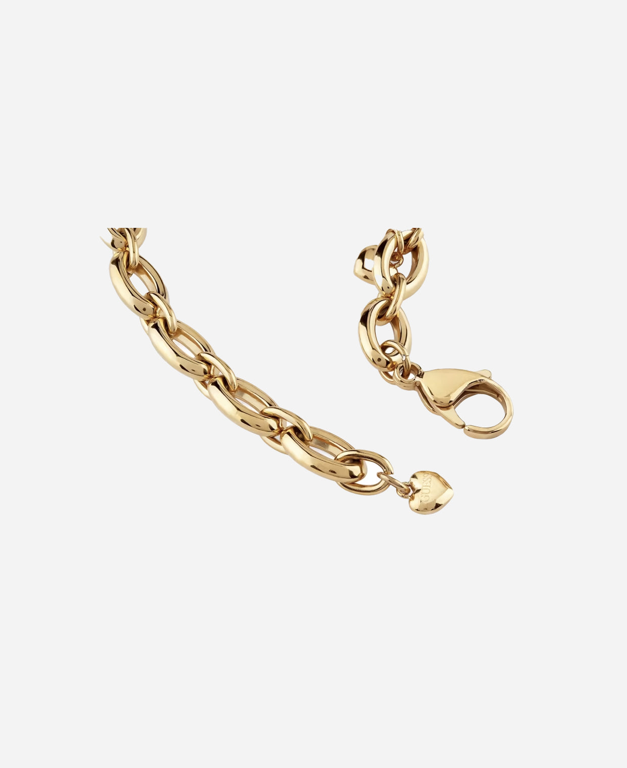 Guess Gold-Tone Enamel and Pavé Heart Bracelet
