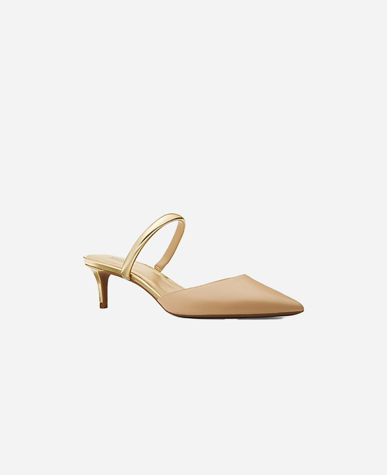 Michael Kors Jessa Flex Leather Kitten Mule