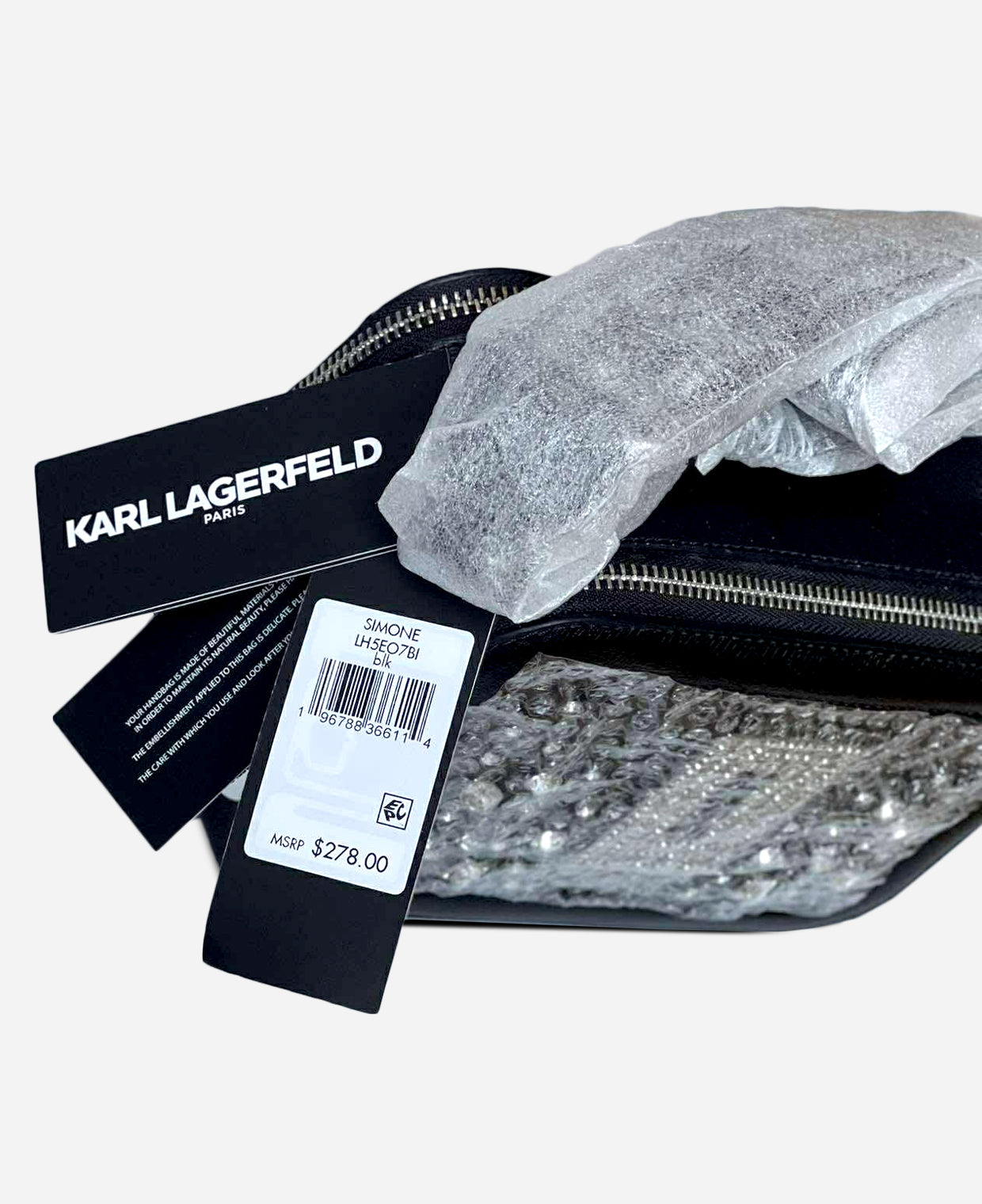 Karl Lagerfeld Simone Rhinestone Bling Crossbody