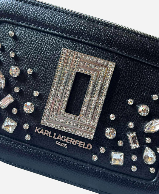 Karl Lagerfeld Simone Rhinestone Bling Crossbody
