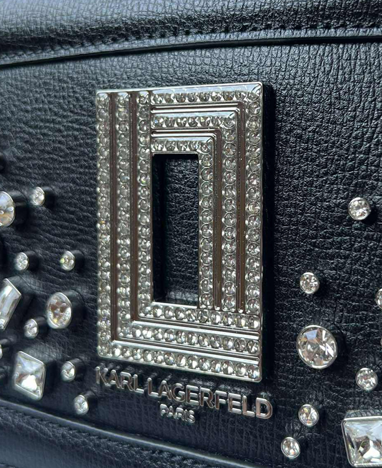Karl Lagerfeld Simone Rhinestone Bling Crossbody