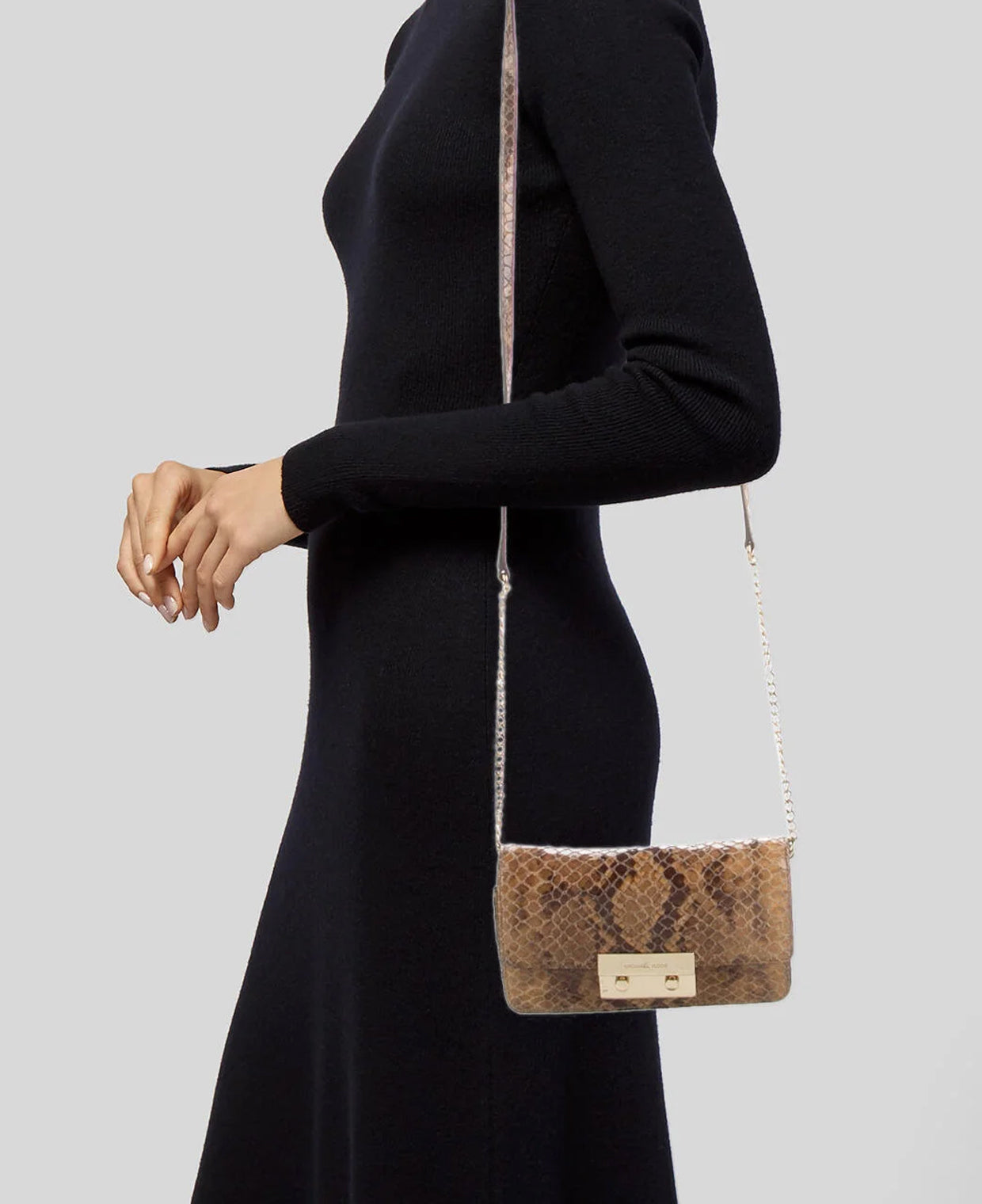 Michael Kors Snake Embossed Leather Bag