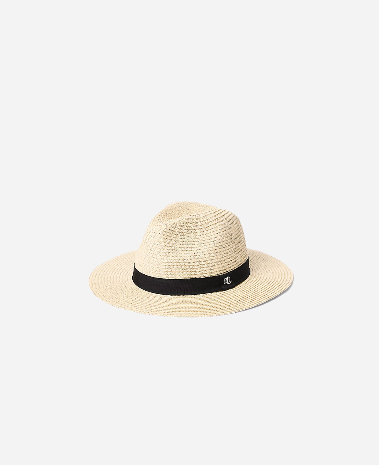 Ralph Lauren Paisley-Band Straw Fedora
