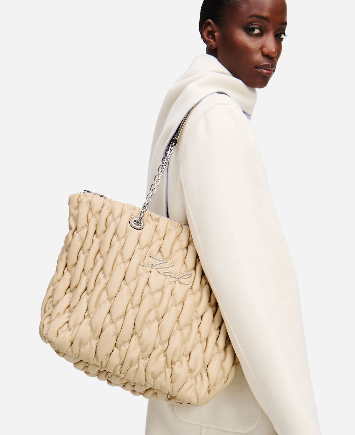 Karl Lagerfeld K/Signature Kuilt Tote Bag