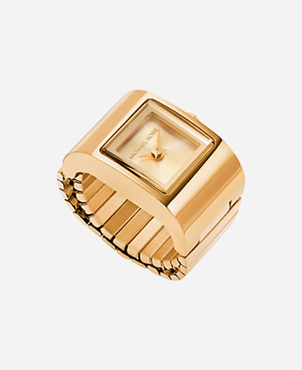 Часы-кольцо Michael Kors Darrington золотистого тона