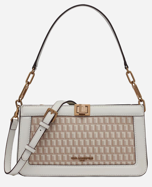 Karl Lagerfeld Ivette Leather Monogram Bag