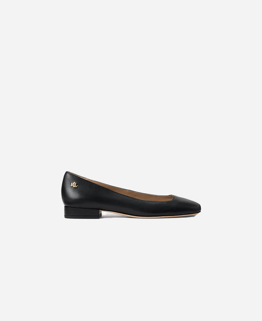 Ralph Lauren Emellie Nappa Leather Ballet Flat