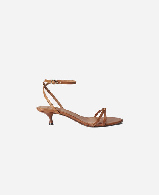 Polo Ralph Lauren Leather Kitten-Heel Sandal